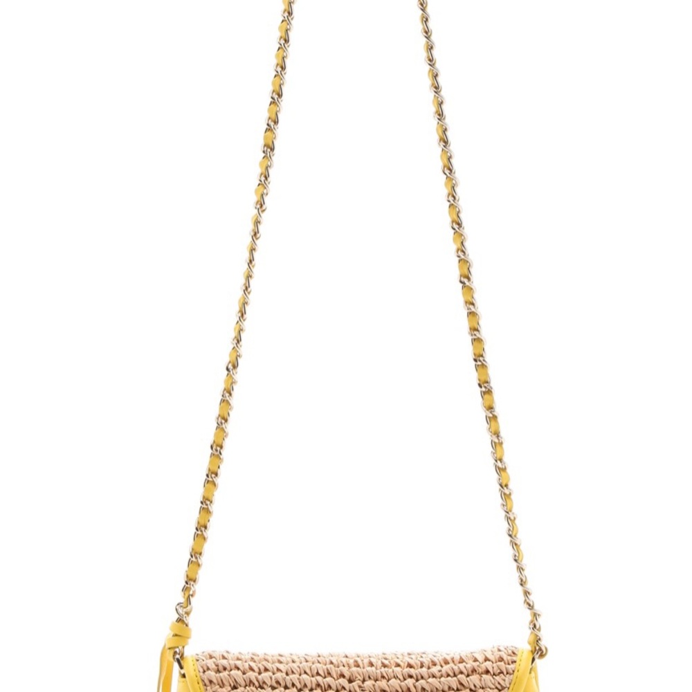 Tory Burch Thea Mini Straw Crossbody Bag - Picture 9 of 10
